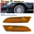 Amber Front Bumper Side Marker Reflector Lights for Chrysler Crossfire (2004–2008)