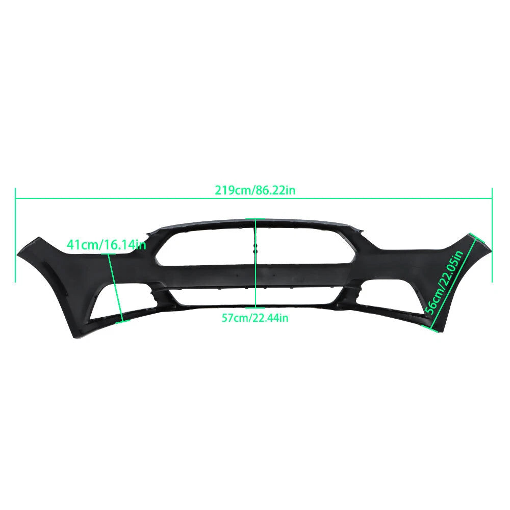 Front Bumper Cover for Ford Mustang (2015–2017) Black Primed