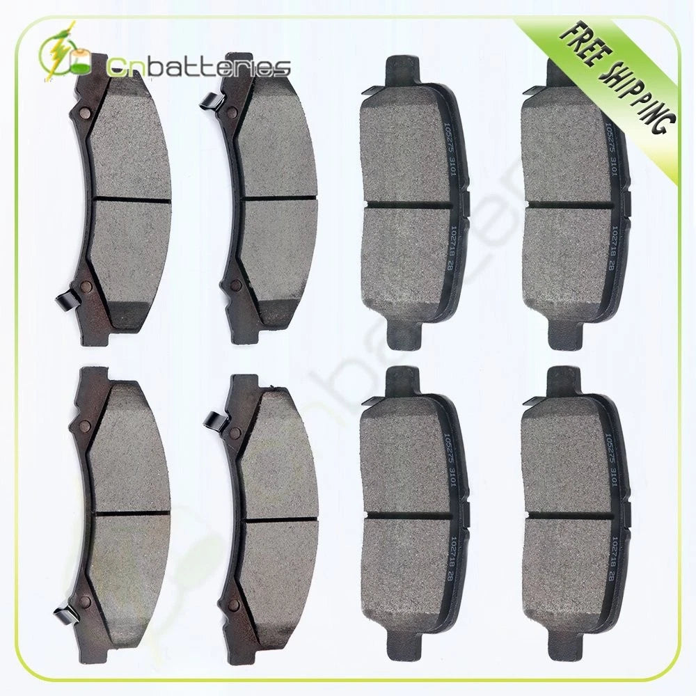 Front and Rear Ceramic Brake Pads for Chevrolet Impala (2013–2016)
