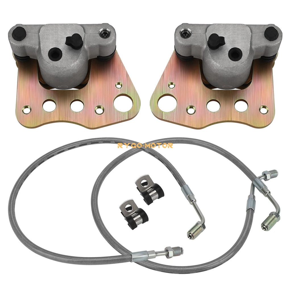 Front Brake Calipers w/Pads & Lines for Polaris Magnum 325 330 500 (2001–2004)