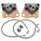 Front Brake Calipers w/Pads & Lines for Polaris Magnum 325 330 500 (2001–2004)