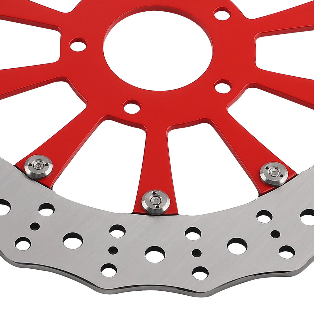 2 Front Brake Disc Rotors 299mm for Harley-Davidson Road King (2008-2021)