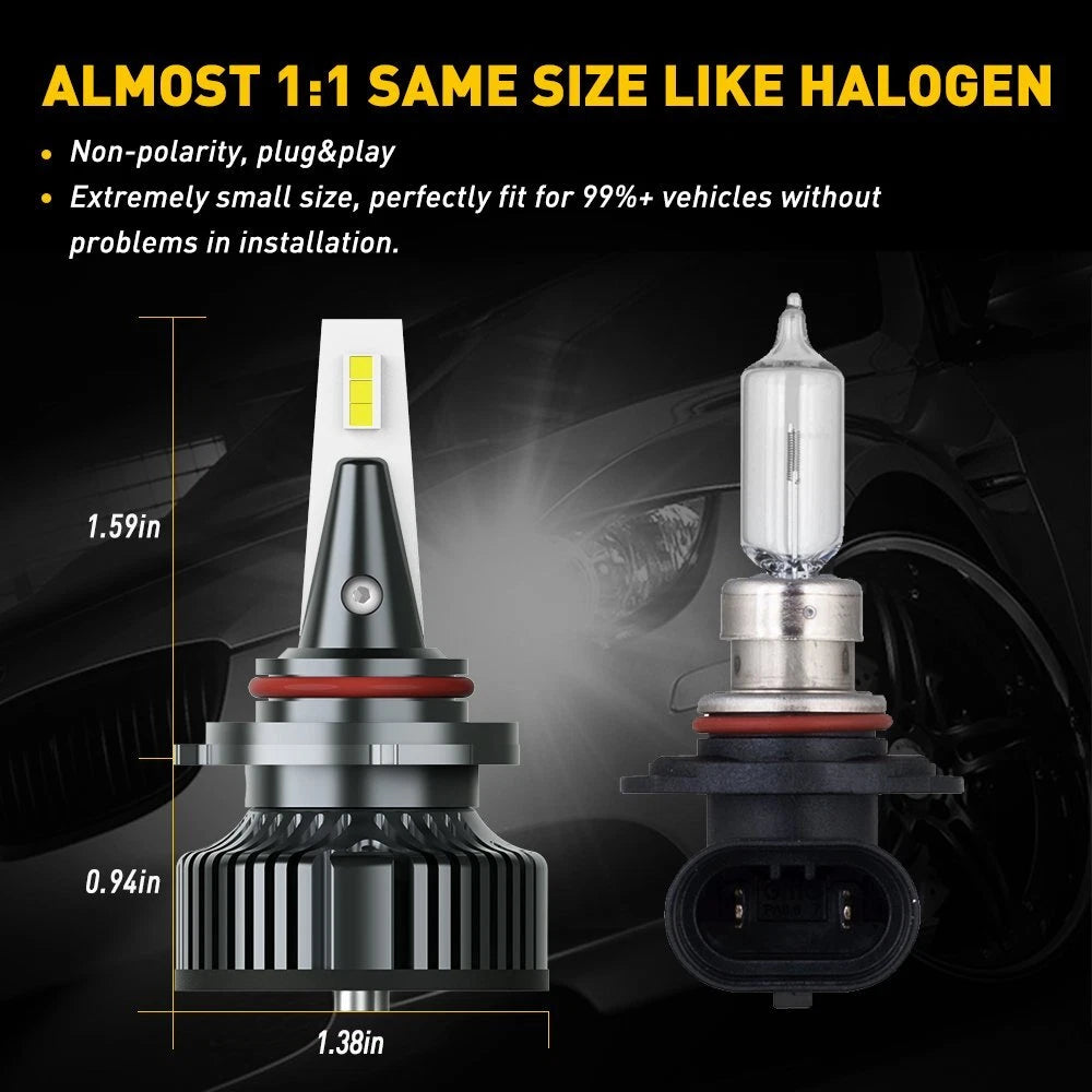 Set of 2 CANBUS LED Headlight Bulbs for Chevy Silverado 1500 2500 HD (2001–2006)