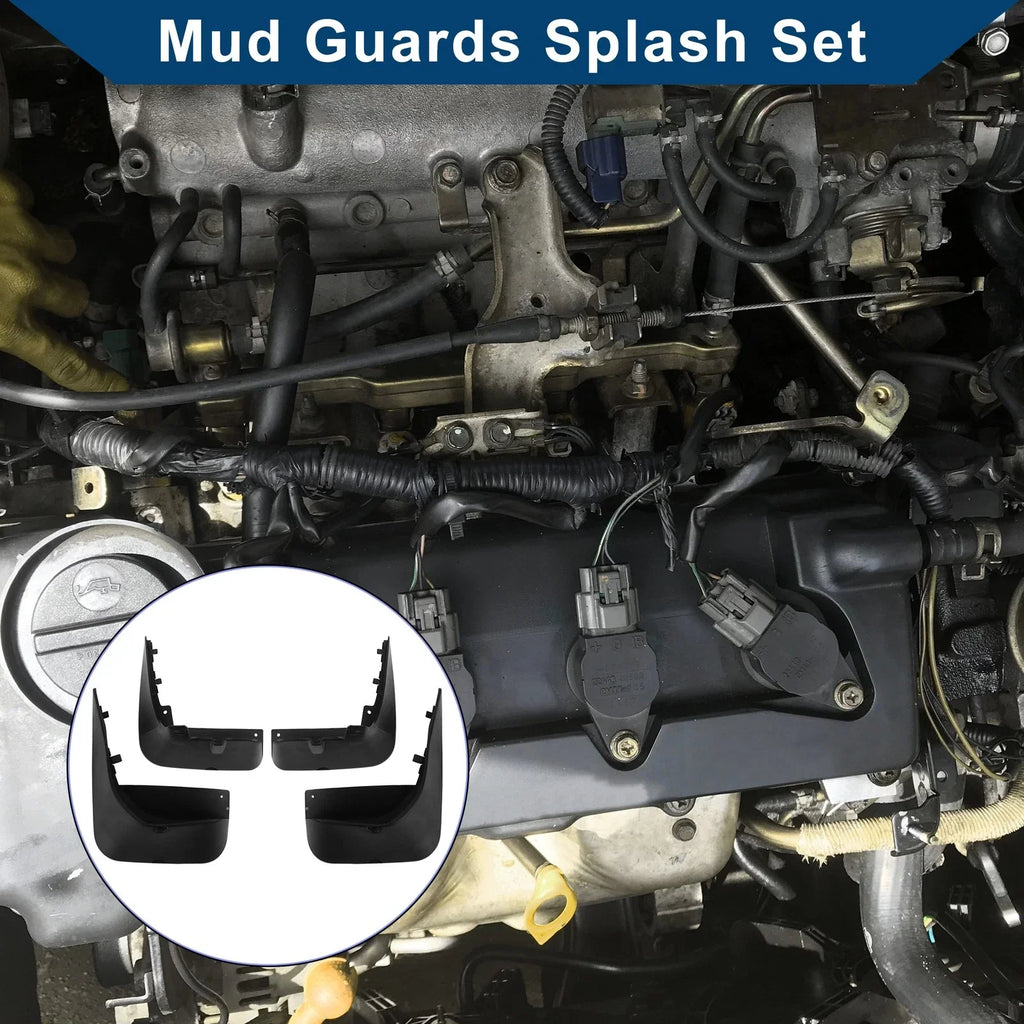 Mud Flaps Splash Guards 1 Set for Mercedes-Benz S Class (2008-2014)