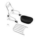 Chrome 12" Backrest Sissy Bar Luggage Rack for Indian Chief Dark Horse (2014–2018)