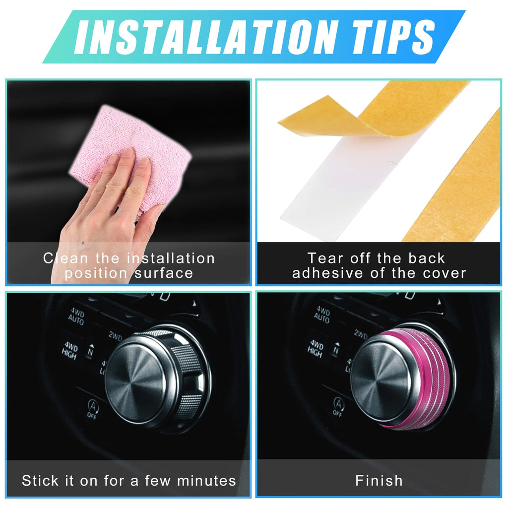 Gear Shift Knob Cover for Dodge RAM 1500 2500 3500 (2018–2021) Pink