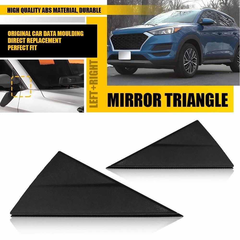 2Pcs Fender Pillar Trim Mirror Corner Molding RH+LH for Hyundai Tucson (2016–2021)