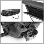 LED DRL Chrome Fog Lights Set for Honda Civic FC (2016–2017)