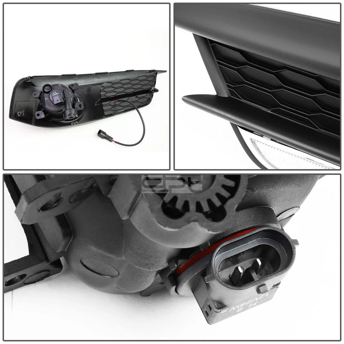 LED DRL Chrome Fog Lights Set for Honda Civic FC (2016–2017)