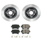 Set of 2 Wagner Rear Rotors & Akebono EURO Ceramic Pads for Audi Q5 S4 S5 (2009–2021)