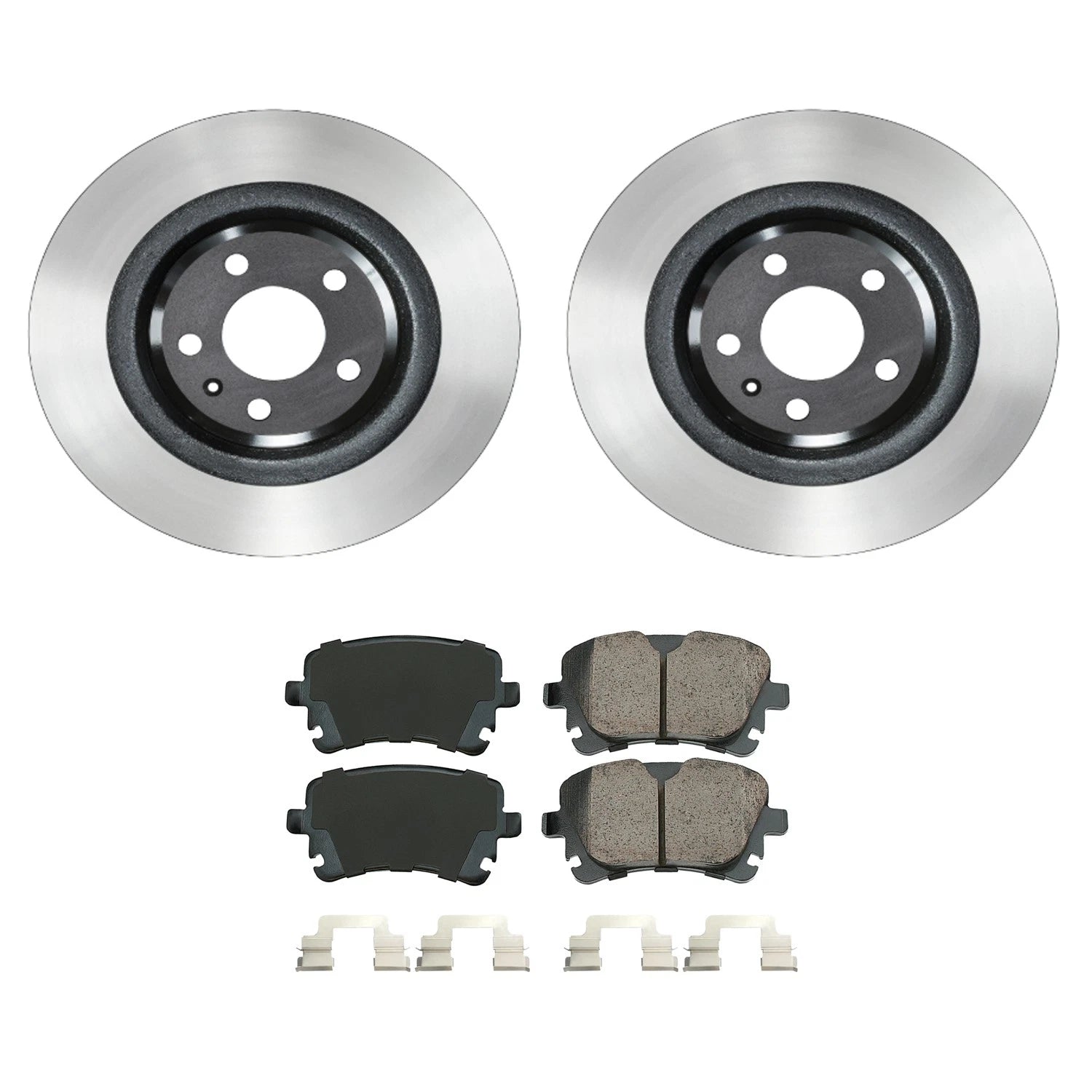 Set of 2 Wagner Rear Rotors & Akebono EURO Ceramic Pads for Audi Q5 S4 S5 (2009–2021)
