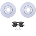 Set of 4 Hella Front Rotors & Bosch QuietCast Disc Brake Pads for A4 A6 (1996–2005)