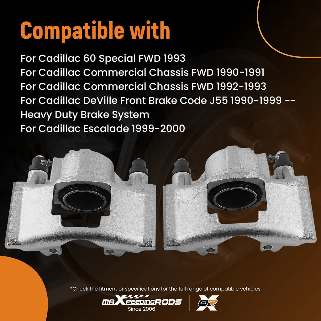2X Front Brake Calipers for GMC Yukon Safari (1992–2002) 184300 184299
