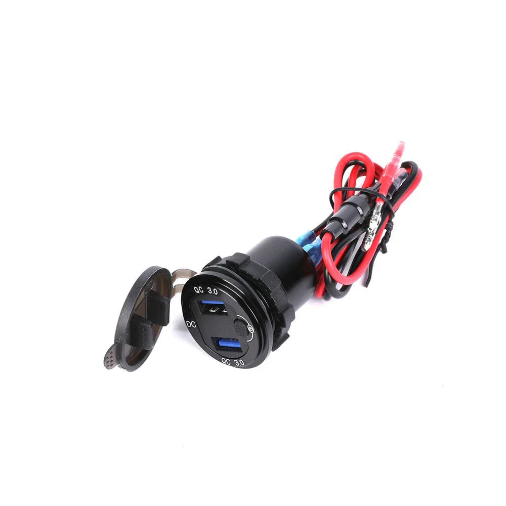 Quick Charger Dual USB Power Connector Socket for 2023-2024 Honda CB750 Hornet