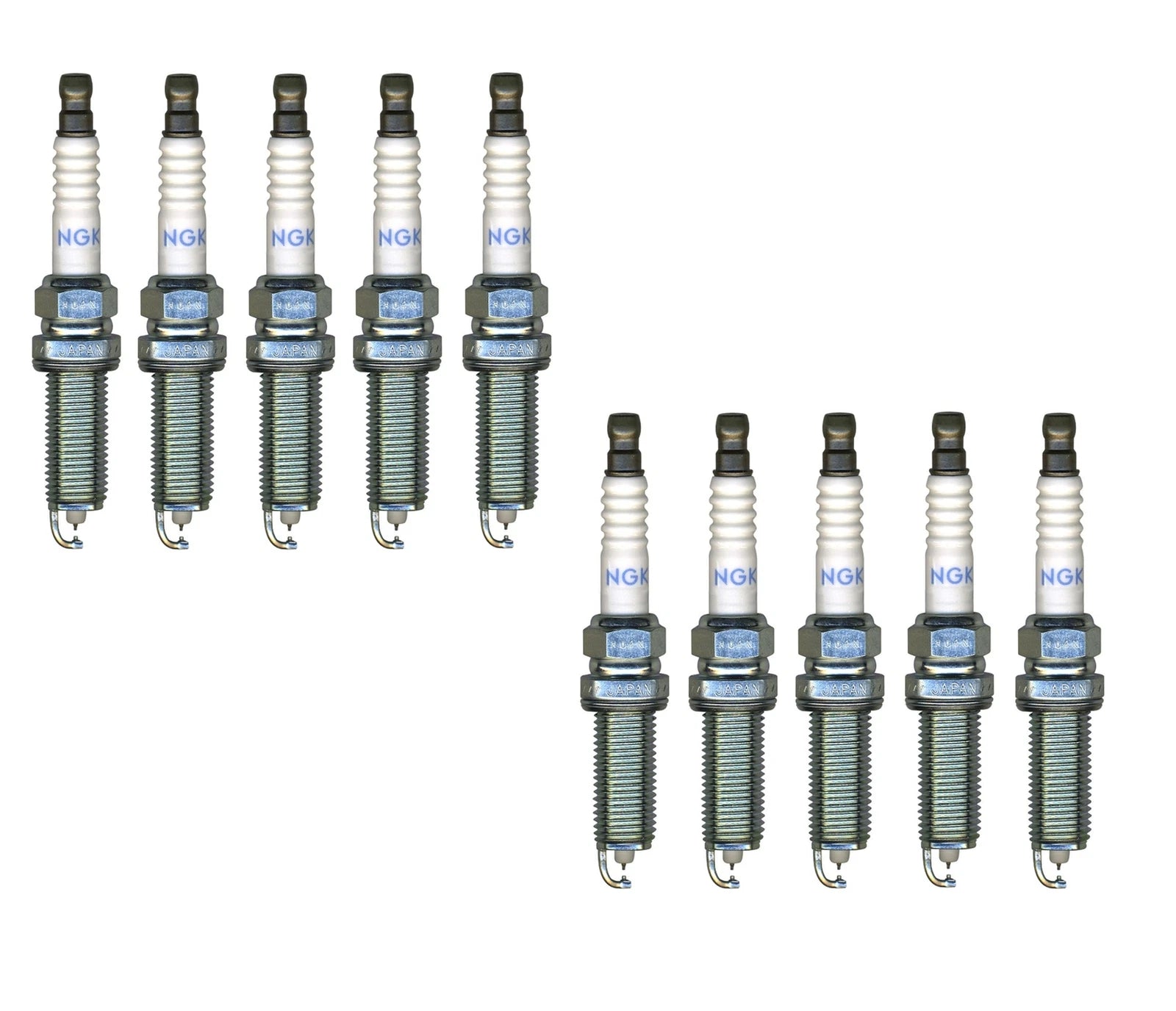 Set of 10 NGK Laser Iridium Spark Plugs 0.044 for Chevy Nissan