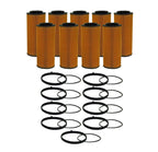 Set of 9 Engine Oil Filters for Audi Porsche Volkswagen V6