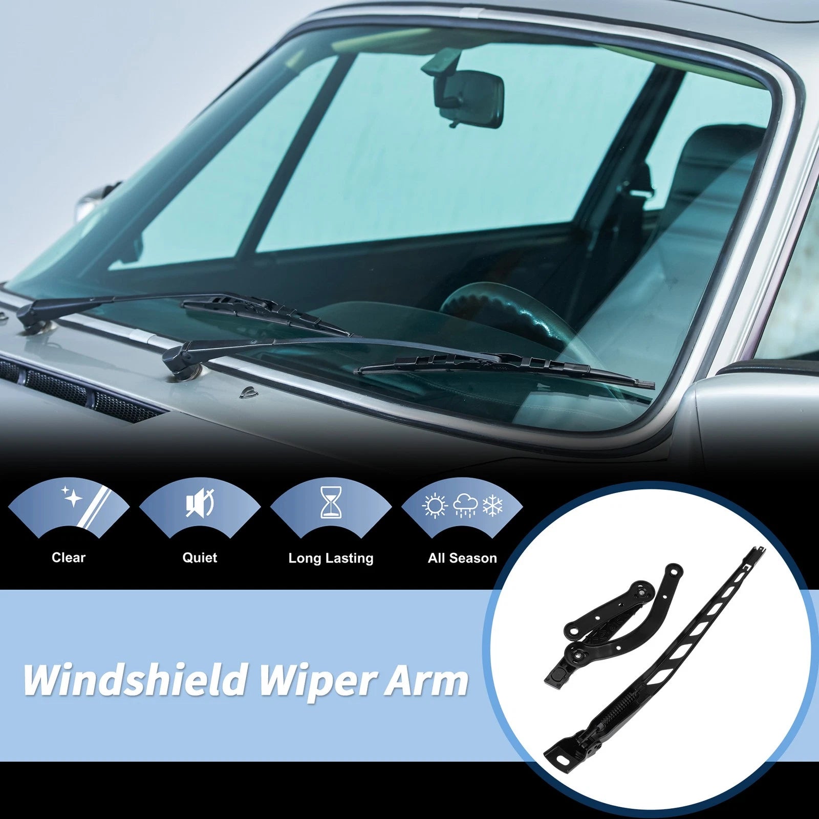 Front Right Windshield Wiper Arm for BMW 5 6 Series (2004–2010) No.61617129885