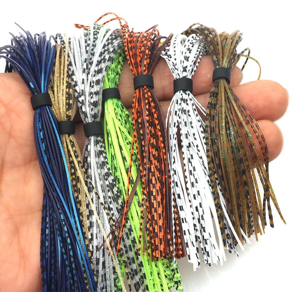 7 Color Rubber Wire Lure Strand for Spinner Skirts and Composite Lures