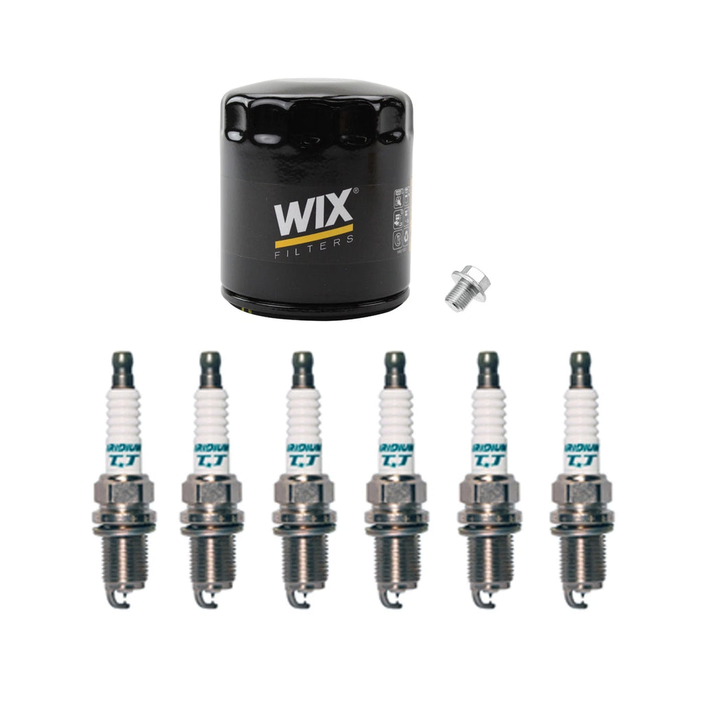Wix Engine Oil Filter & Denso Spark Plug Kit for 4Runner T100 Tacoma Tundra (1995–2004)