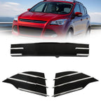 Set of 3 Front Bumper Grille Kit for Ford Escape (2013–2016) with Chrome Trim