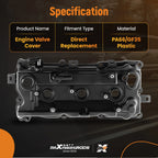 2X Valve Cover with Gasket & Oil Cap for Nissan Altima Pathfinder (2007–2014)