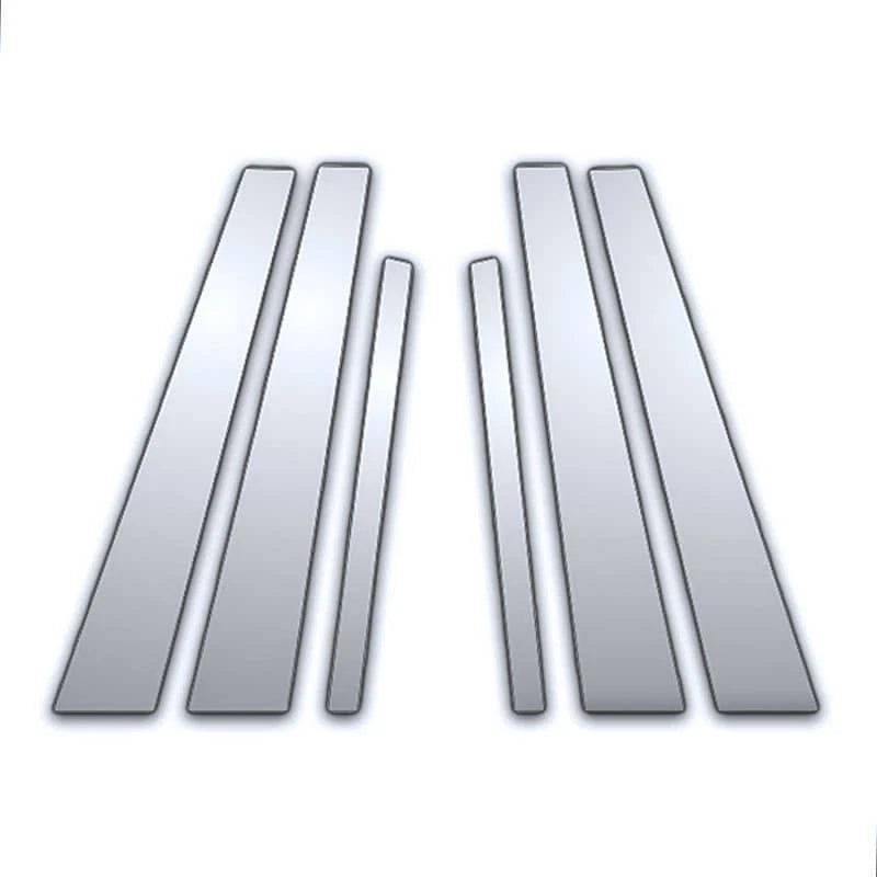 6pc Chrome Pillar Post Covers Replacement for BMW 750iL (1994–2001)