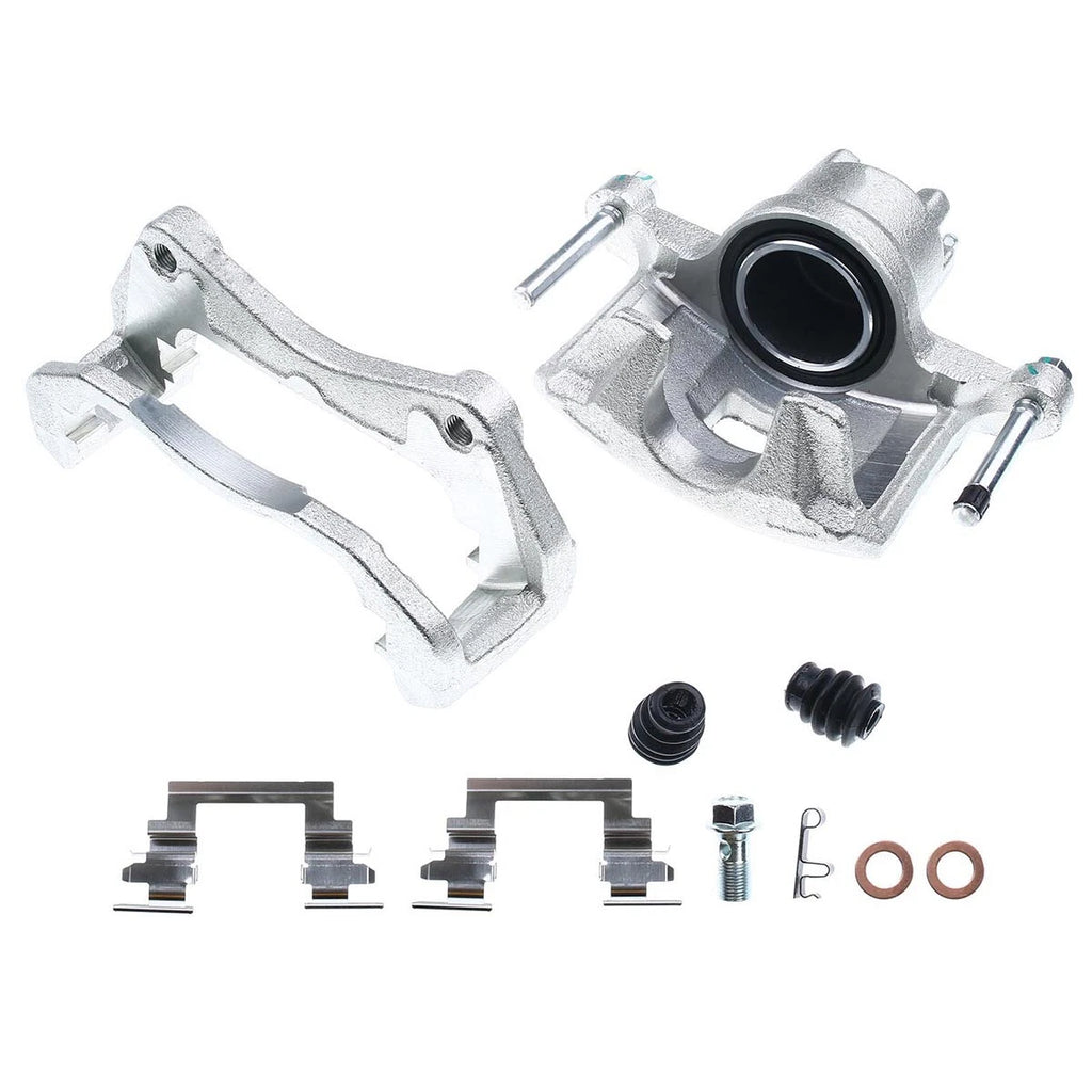 2X Front Brake Calipers with Bracket for Mitsubishi Lancer (2008–2017)
