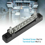 6 Way Power Distribution Terminal Block for Auto (12V 150A)