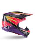 Alpinestars Supertech S M10 Offroad Helmet for Large Size (Pink Violet Yellow)