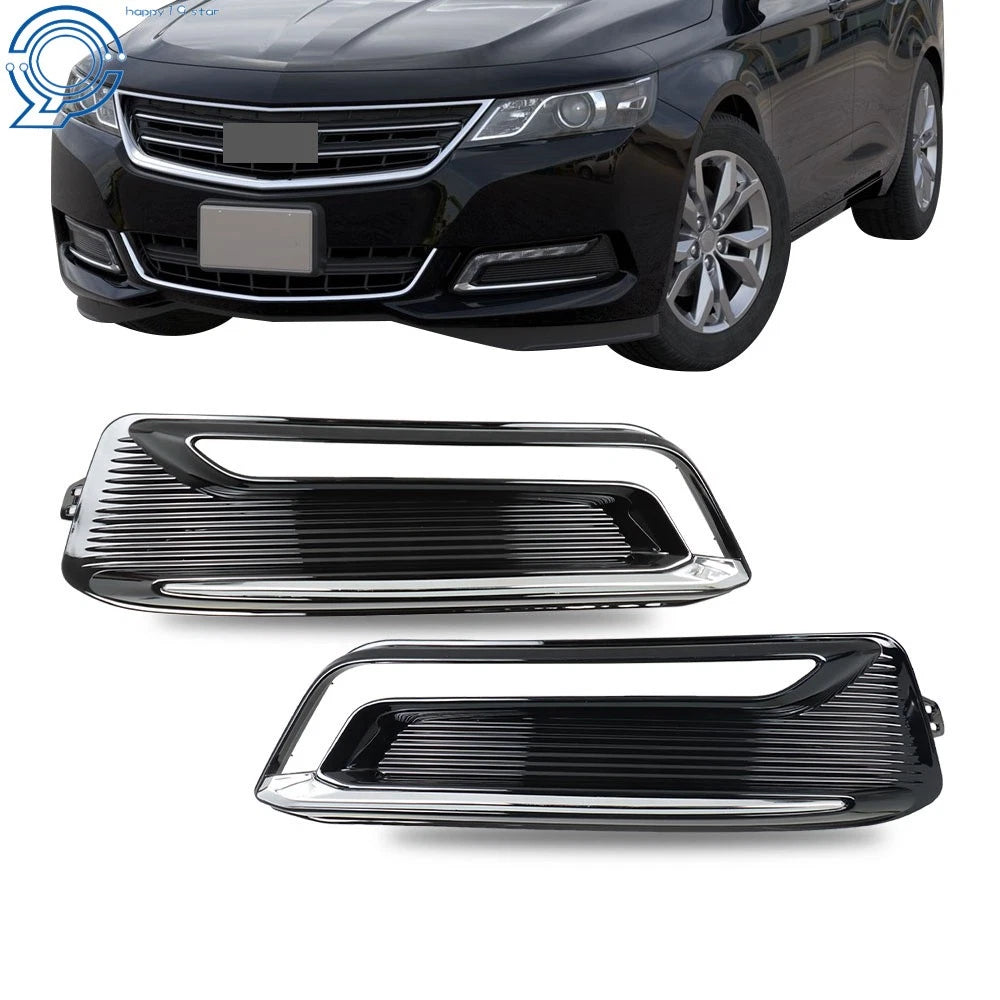 Set of 2 Fog Light Covers for Chevrolet Impala (2014–2020) Black