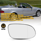 Heated Mirror Glass Replacement Right Side RH for Mercedes-Benz CLK55 (2003–2009)