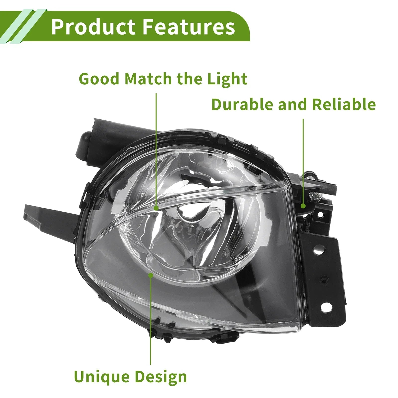 1 x Fog Light Grill for BMW 330i (2006-2008) Clear Black