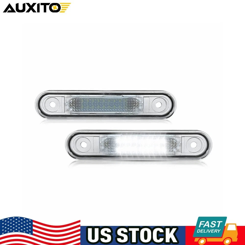 LED License Plate Lights for Mercedes W201, W202, W124 (OE Style)