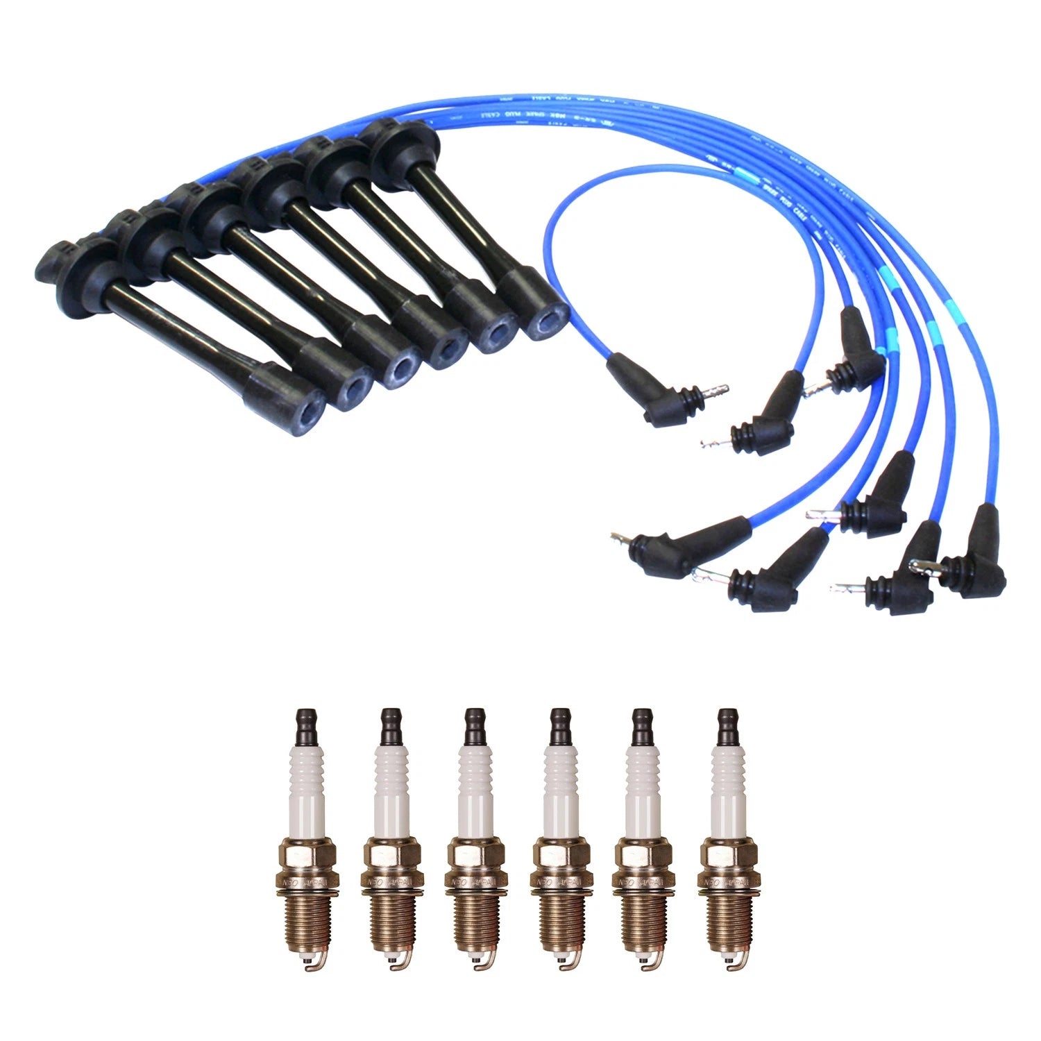 NGK 5mm Wire Set & Denso Nickel Spark Plug Kit for Camry ES300 (1997–2001)