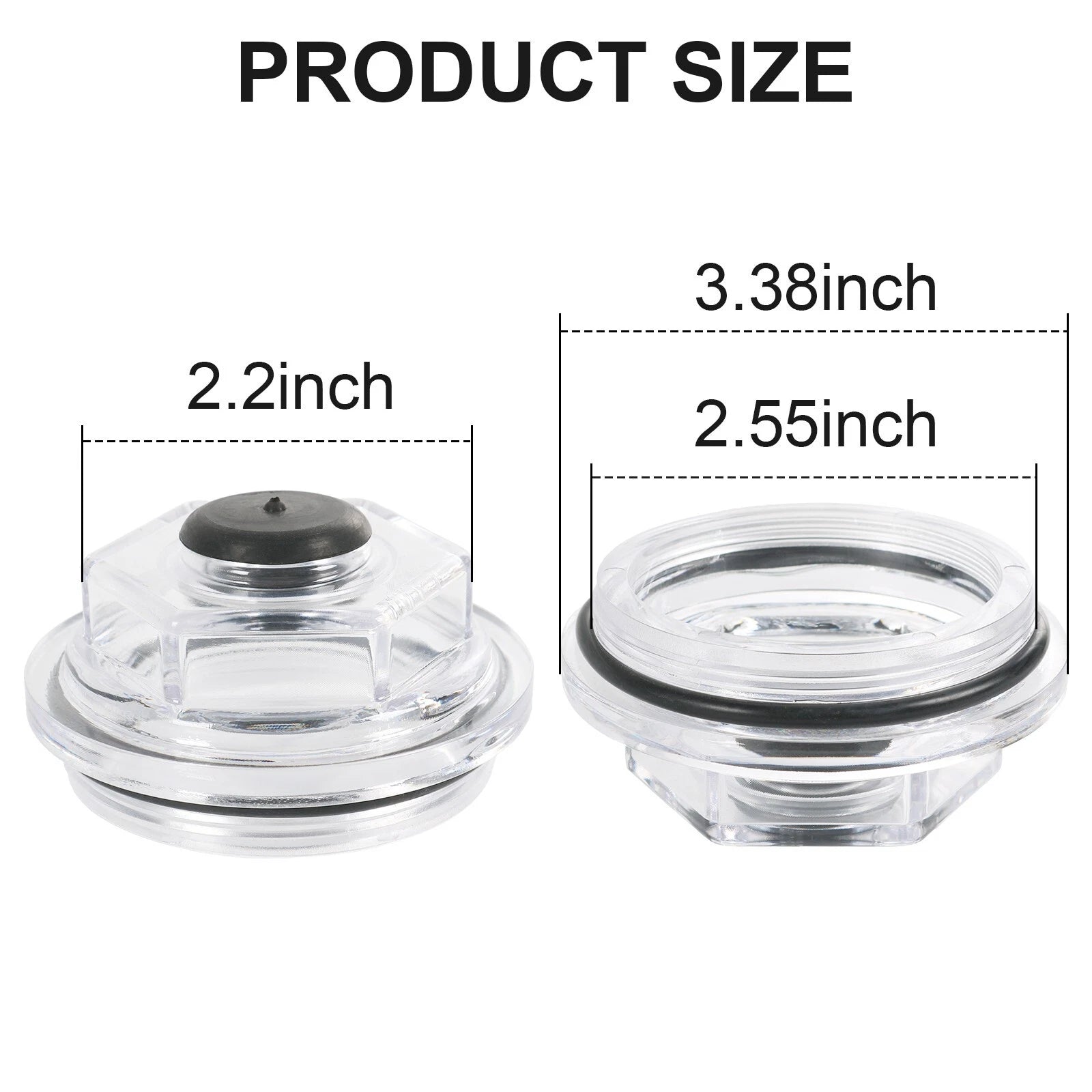 Set of 4 Oil Bath Caps for Dexter Trailer Axles (21-35 LCI 8000#)