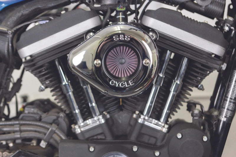 S&S Cycle Stealth Air Stinger w/ Chrome Teardrop for XL Models (2007–Present)