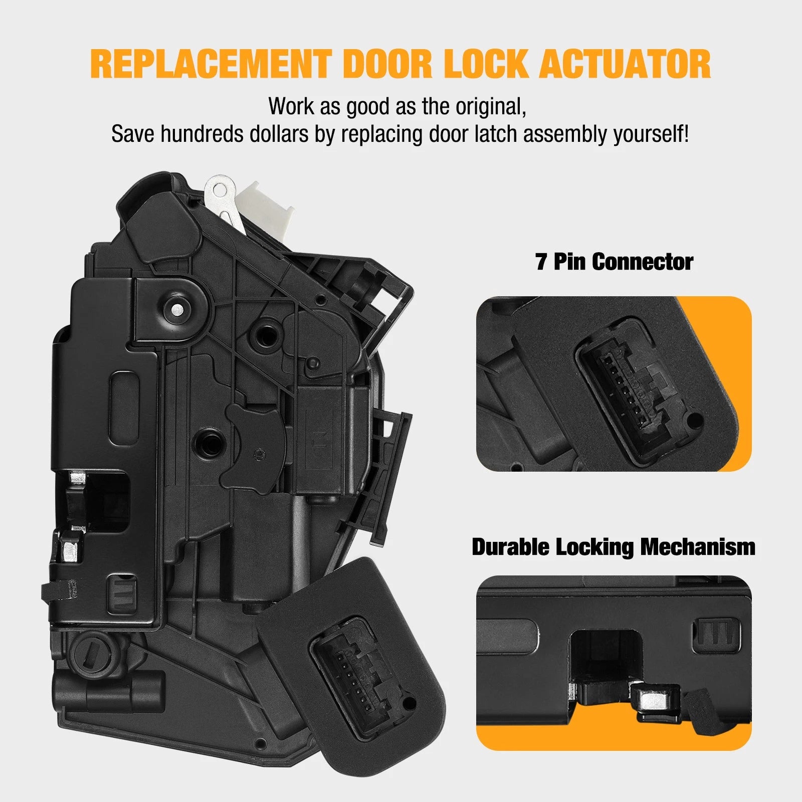 Rear Left Door Lock Latch Actuator for VW Jetta (2011–2015, 2017–2018)