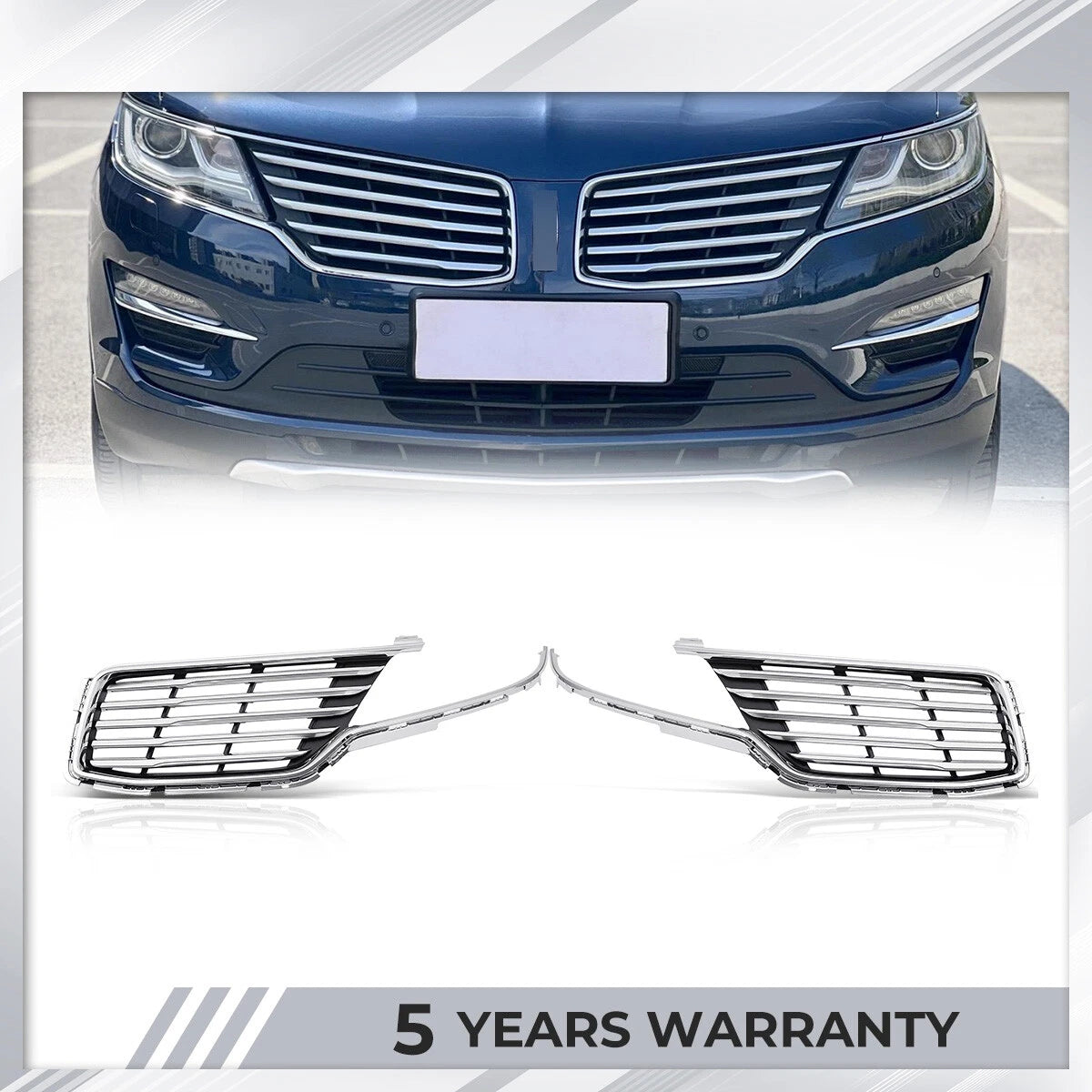 Set of 2 Upper Grille Mesh for Lincoln MKC (2015–2018)