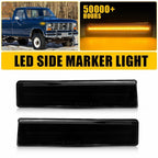 2X Smoked LED Side Marker Lights for Ford Bronco F-150 F-250 F-350 (1980–1986)