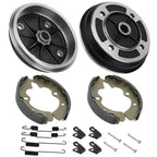Set of 2 Front Wheel Brake Drum Hub & Shoes for Kawasaki Mule 2520 (1993–2000)
