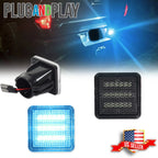 Set of 2 Ice Blue LED License Plate Lights for Toyota Tacoma Tundra (2016–2022)