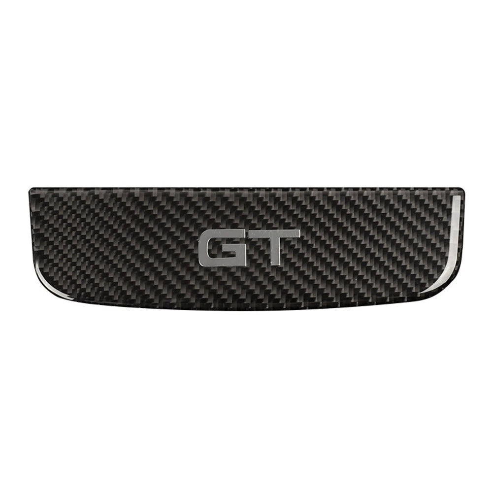 Carbon Fiber Interior Storage Box Trim Cover for Ford Mustang (2015–2019)