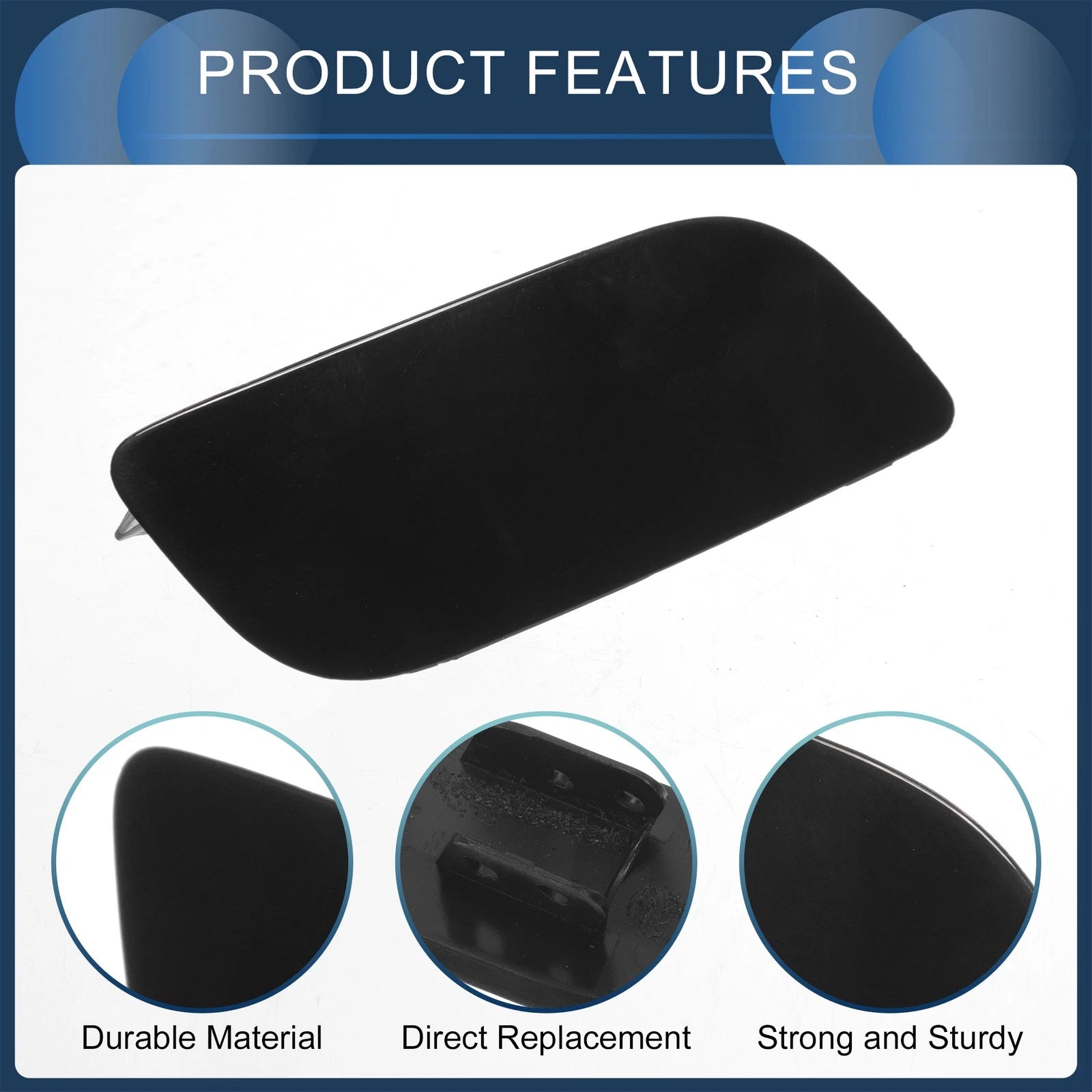 Front Right Washer Nozzle Cover Cap for Audi TT (2016–2023) 1 Pcs Black
