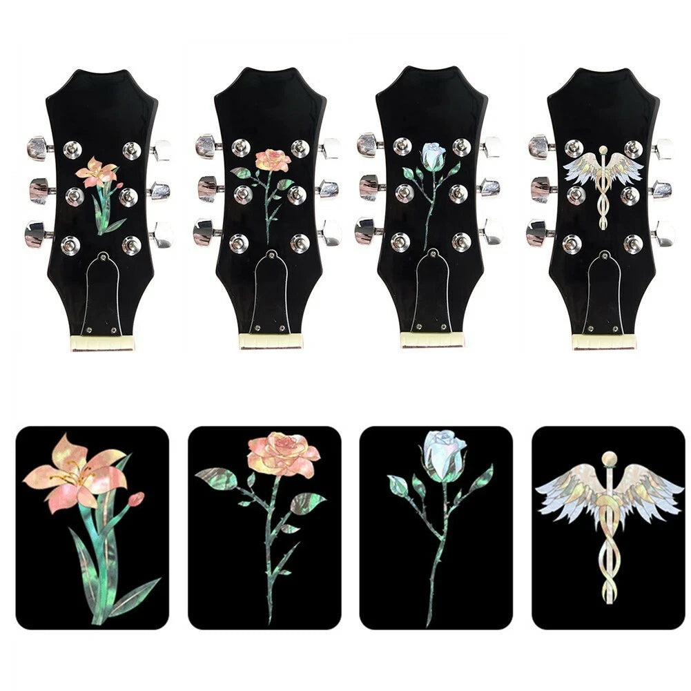 Guitar Headstock Decal Sticker for DIY Guitars Accessories