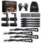 Ratchet Tie Down Straps 1.6in x 8ft (4 Pack) for Truck  (2018–2024)