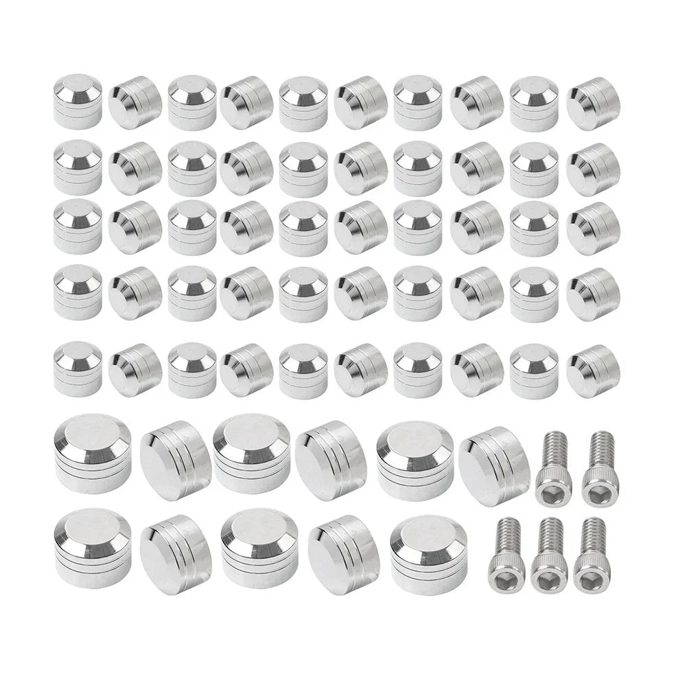Chrome Engine Topper Screw Bolt Cap for Harley Twin Cam Softail (2007-2017)