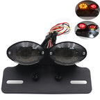 Cat Eye Tail Brake License Plate Light for Motorcycle (Custom Fit)