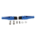 Blue Rear Passenger Foot Pegs for Yamaha YZF R1 R6 R1M R1S