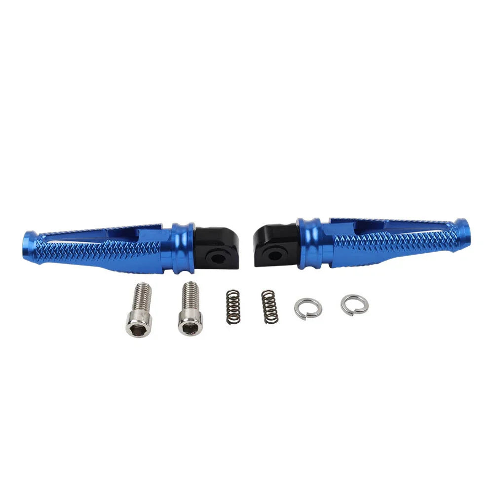 Blue Rear Passenger Foot Pegs for Yamaha YZF R1 R6 R1M R1S