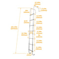 Universal 105" Exterior Rear RV Ladder for RVs (Aluminium Assembly # LA-401)